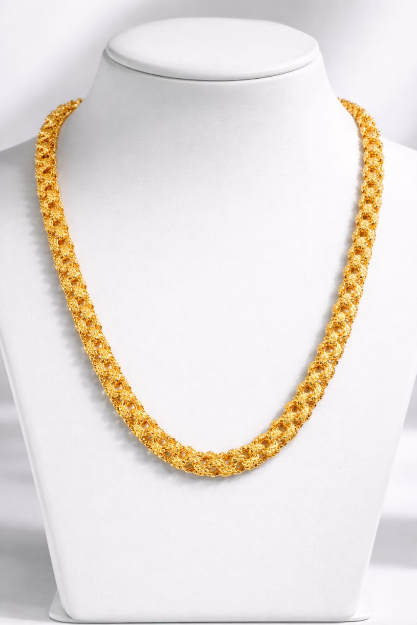 Classic Designer Gold Finish Chain 24"
