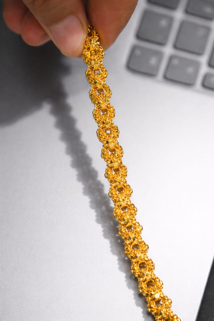 Classic Designer Gold Finish Chain 24"