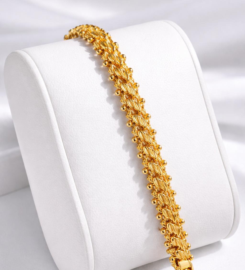 Men’s Premium Micro Gold Plated Chain – Stylish Daily Wear 24"