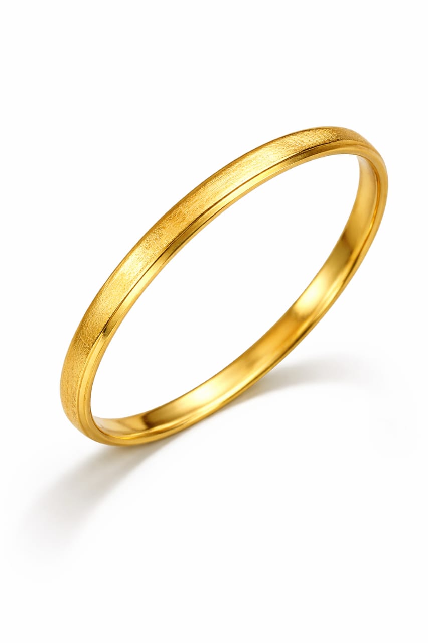 Men’s Premium Micro Gold Plated Kada – Classic Daily Wear Bracelet