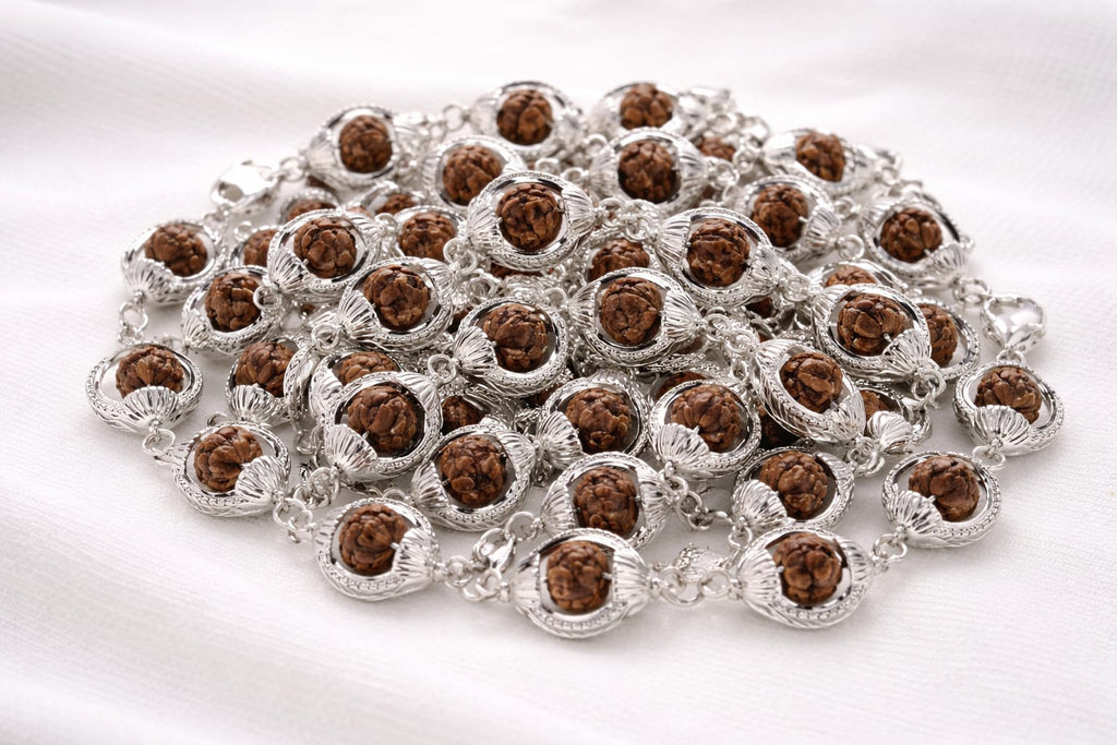 Handcrafted Rudraksha Bracelet | Spiritual & Stylish