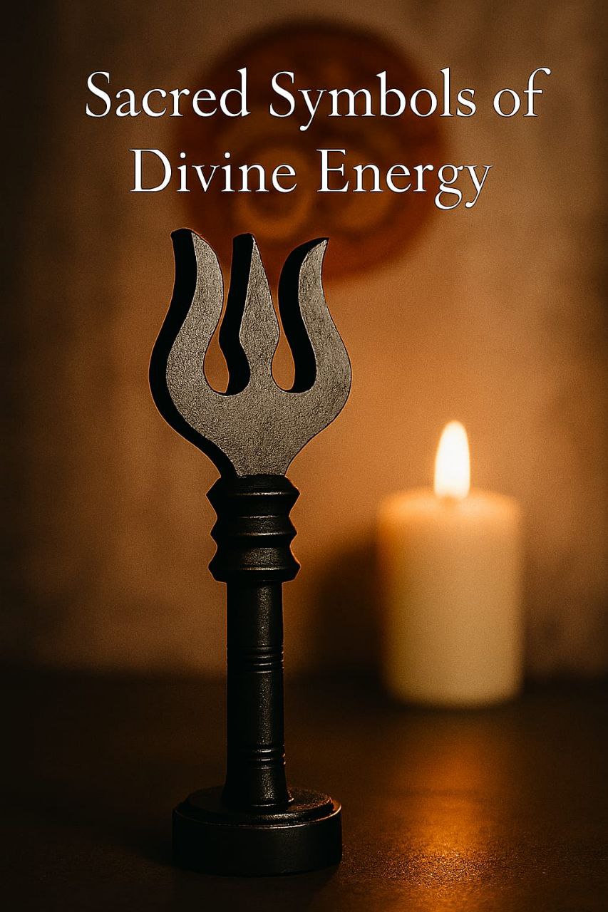 Shiva Trishul Home Temple Idol – Sacred Black Trident