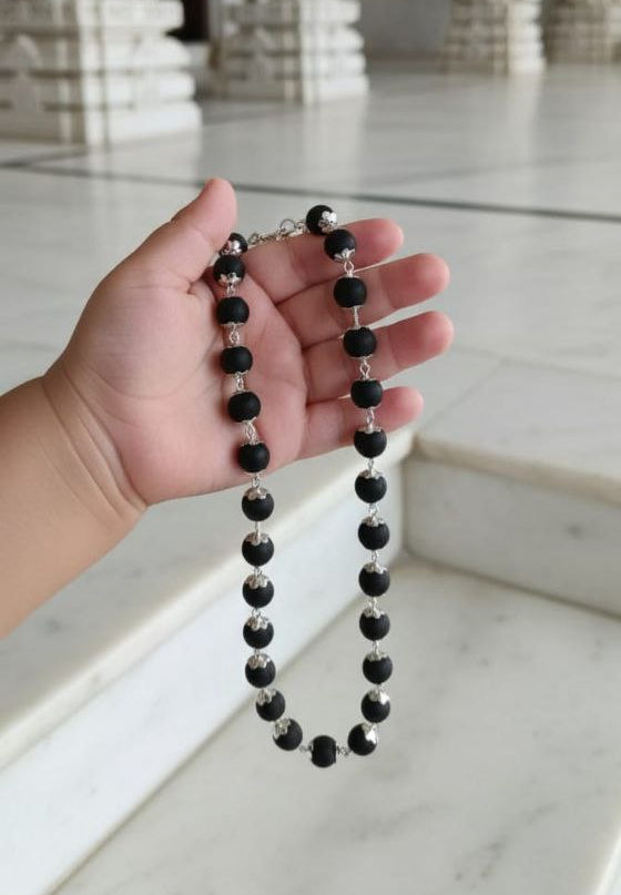 Original Karungali Beads caps Mala 8mm